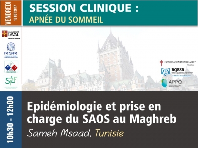 Epidémiologie et prise en charge du SAOS au Maghreb