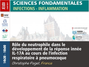 Rôle du neutrophile dans le développement de la réponse innée IL-17A au cours de l&#039;infection respiratoire à pneumocoque