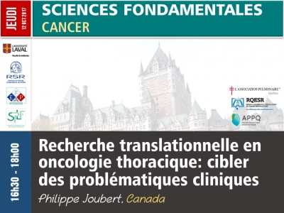 Recherche translationnelle en oncologie thoracique: cibler des problématiques cliniques